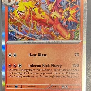 Pokemon Blaze Card - Red and Orange